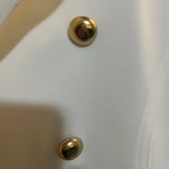 Tommy Hilfiger Cream Double-Breasted Blazer - Picture 4 of 6